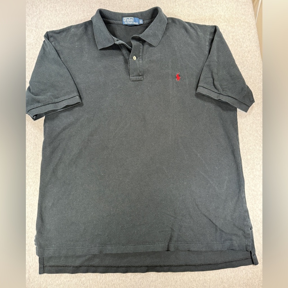 Ralph Lauren Black Polo Shirt XXL Tall - Classic Short Sleeve
